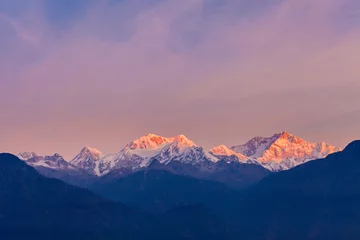 Fototapete Kangchendzönga Kangchenjunga-Bergblick