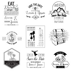 Wedding Vintage Invitation Collection - for design, scrapbook