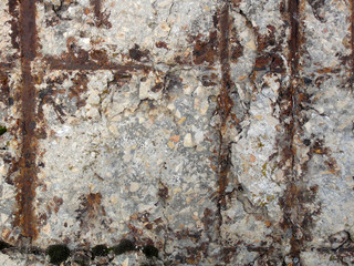 The surface of rusty metal