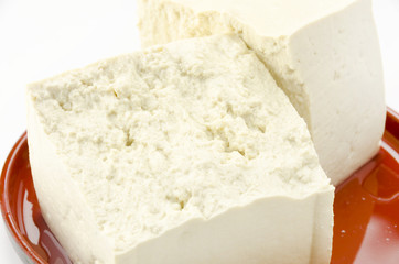 島どうふ　沖縄豆腐　うちなーとうふ　手で割ったもの