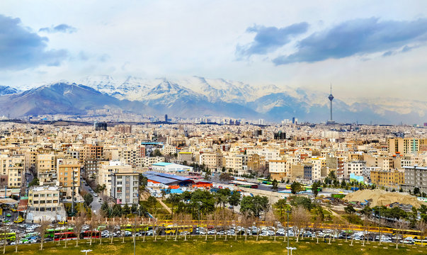 View of Tehran from the Azadi Tower