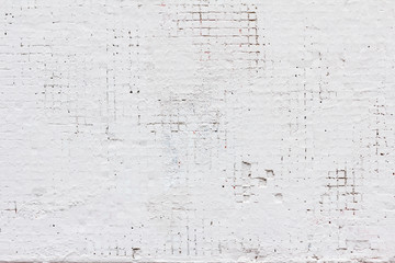 old white cracked painted tiles background