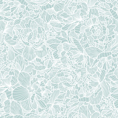 Seamless peony pattern