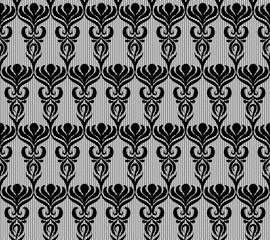 Fototapeta na wymiar Seamless black lace pattern