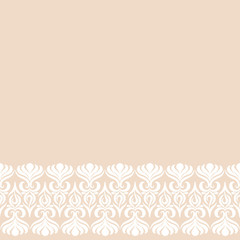 Beige background with decorative border