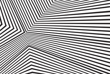 black and white mobious wave stripe optical abstract design