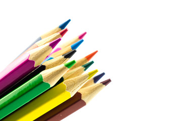 Bright colored pencils