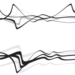 Abstract art design, Abstract background with curvy, curved lines wave gray shapes