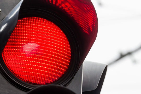 Verkehrsampel mit Rotlicht
