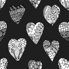 Zentangle ornamental heart