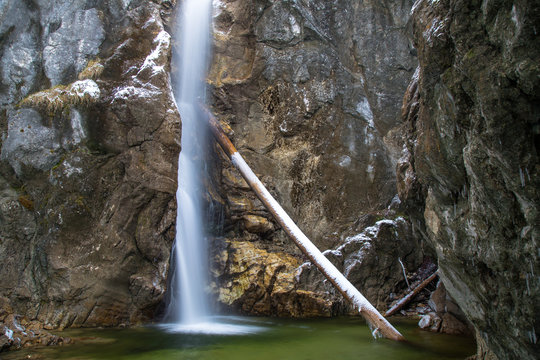 Wasserfall am Lainbach bei Kochel am See, Deutschland