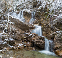 Kaskade am Lainbach bei Kochel am See, Deutschland