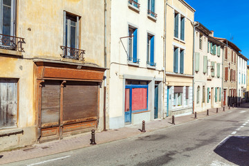 Fototapeta premium Street of lower city, Carcassonne