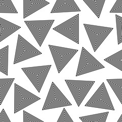 geometric triangles seamless pattern