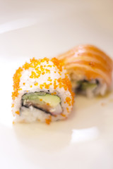 Japanese restaurant salmon sushi