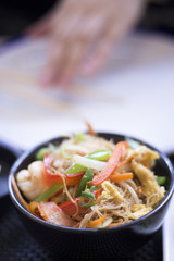 Chinese restaurant fried vegetables