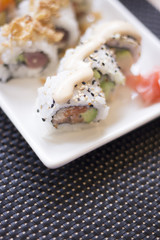 Japanese restaurant salmon sushi