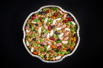 Mixed legumes and cereals