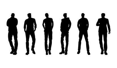 silhouettes of people in different poses