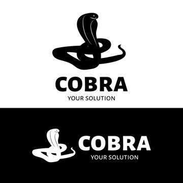 Vector logo Cobra. Brand logo in the shape of a Cobra