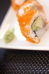 Japanese restaurant salmon sushi