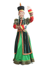 Woman dancing  national Buryat dance © 2707195204