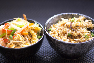 Japanese restaurant fried rice vegetables