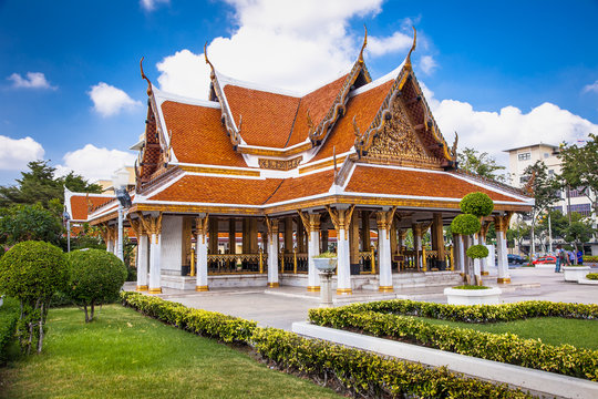 Wat Ratchanatda On Ratchadamnoen Road, Bangkok, Thailand.