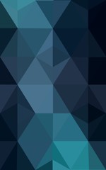Multicolor dark green, blue polygonal design pattern, which consist of triangles and gradient in origami style.