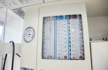 anesthesia machine at hospital operating room