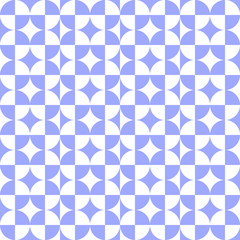 Obraz premium Abstract Circle Square Pattern Blue