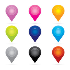 set map pointer icon marker GPS location flag symbol