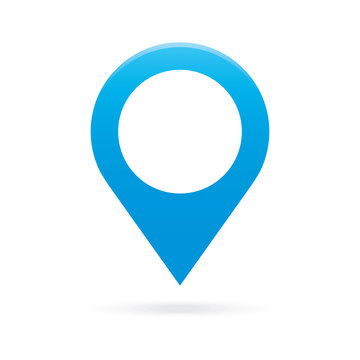 sky light blue map pointer icon marker GPS location flag symbol