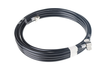 black hose isolated on white