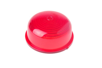 red car light isolated on white