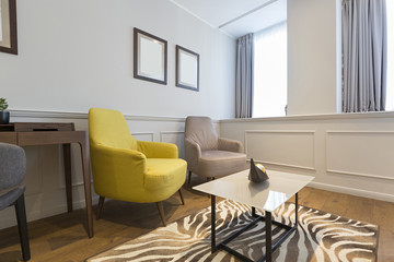 Interior of a modern hotel apatment