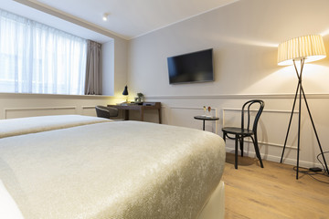 Interior of a hotel bedroom