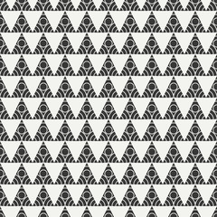 Geometric line monochrome abstract hipster seamless pattern with triangle. Wrapping paper. Scrapbook paper. Tiling. Vector illustration. Background. Graphic texture for your design, wallpaper. 