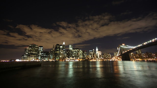 New York skyline, timelapse