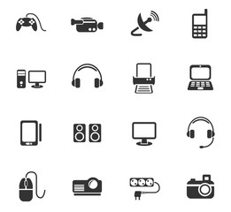 devices icon set