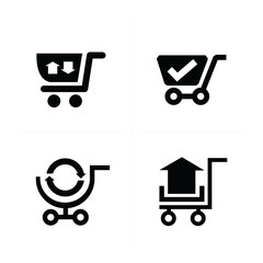 Shopping cart icons and symbol.