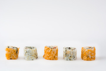 Sushi. Isolated photo
