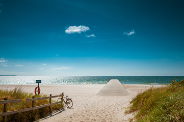 Amazing view to the sea and perfect beach in Sweden, Ystad 
