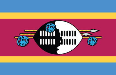 Swaziland flag.