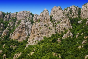 Fototapeta na wymiar Slope mountain Demerdji, Crimea, Ukraine