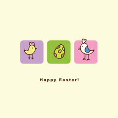 Easter card with copy space