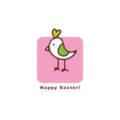 Easter card with copy space
