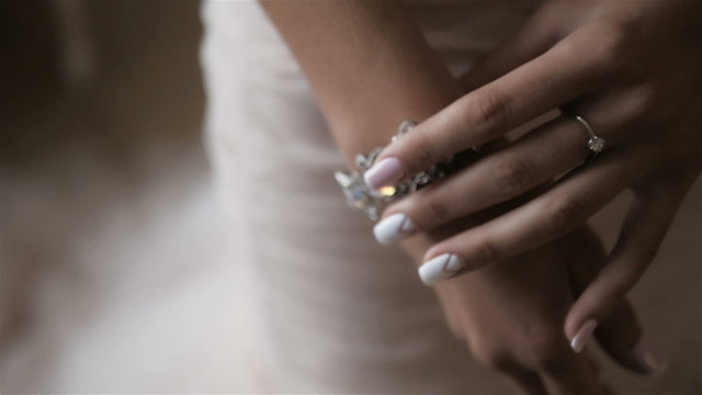 Elegant Fashionable Woman With Jewelry SLow Motion