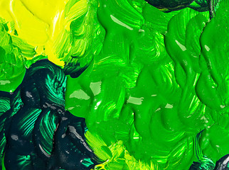 Abstract yellow green acrylic background