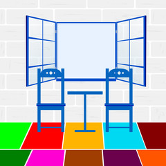 chair color illustration